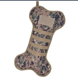 👀50% OFF🎄🐕 NWT‼️ Ruck Up brand dog bone shaped Christmas stocking